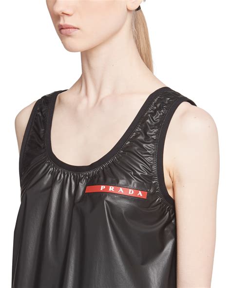 prada flat top|prada nylon tank top.